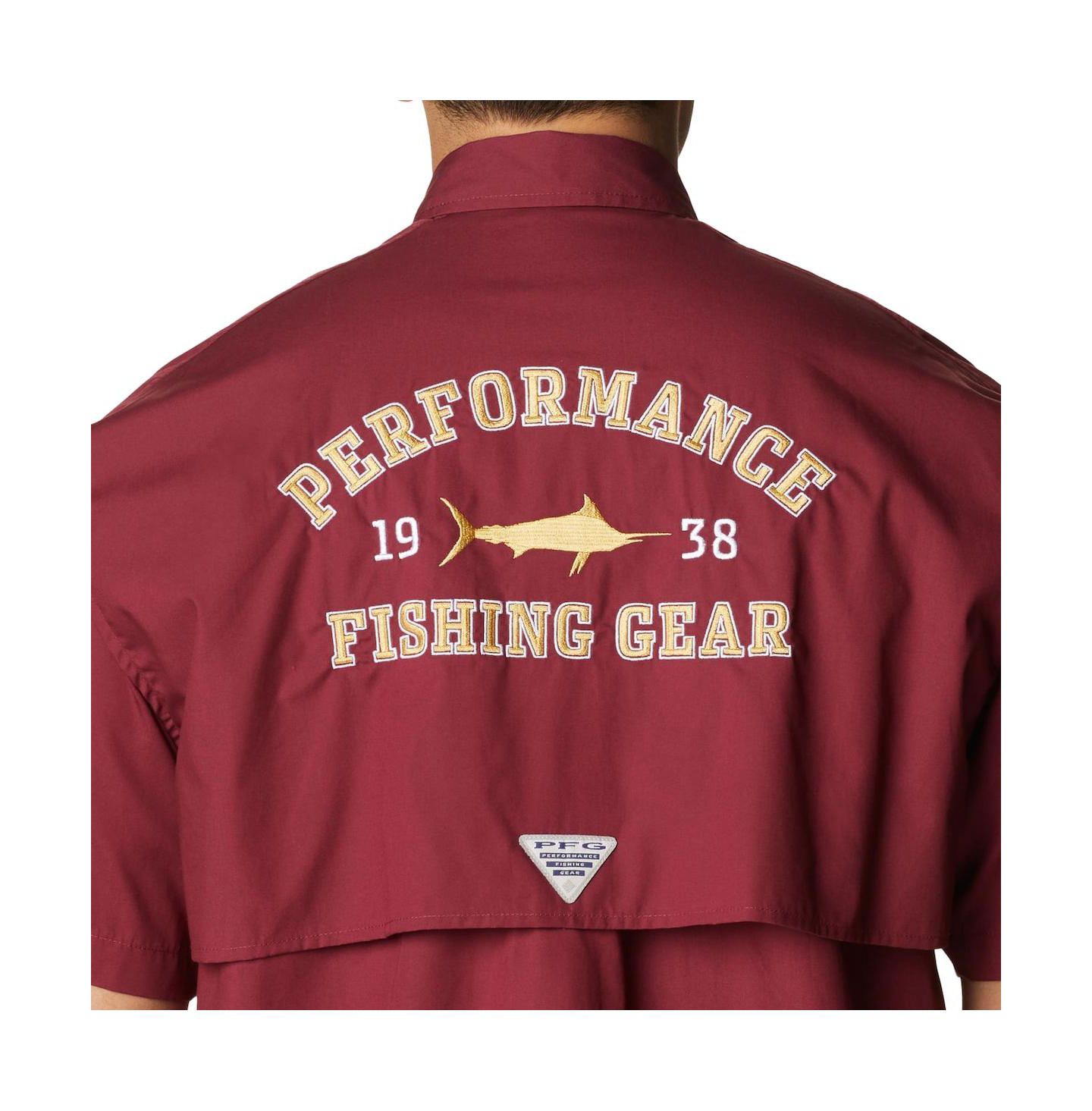 Мужская рубашка Columbia Garnet Florida State Seminoles Bonehead Button-Up — фото 5