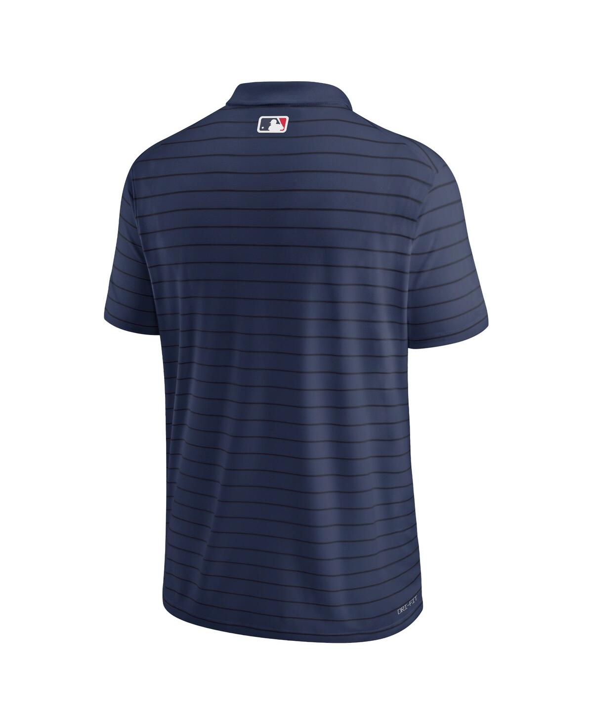 Men's NikeBoston Red Sox Authentic Collection Victory Striped Performance Polo Shirt - Navy