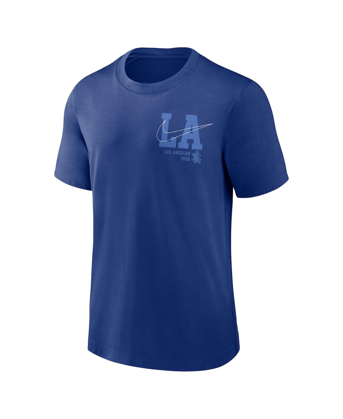 Nike Royal Los Angeles Dodgers Statement Game Over T-shirt In Royal