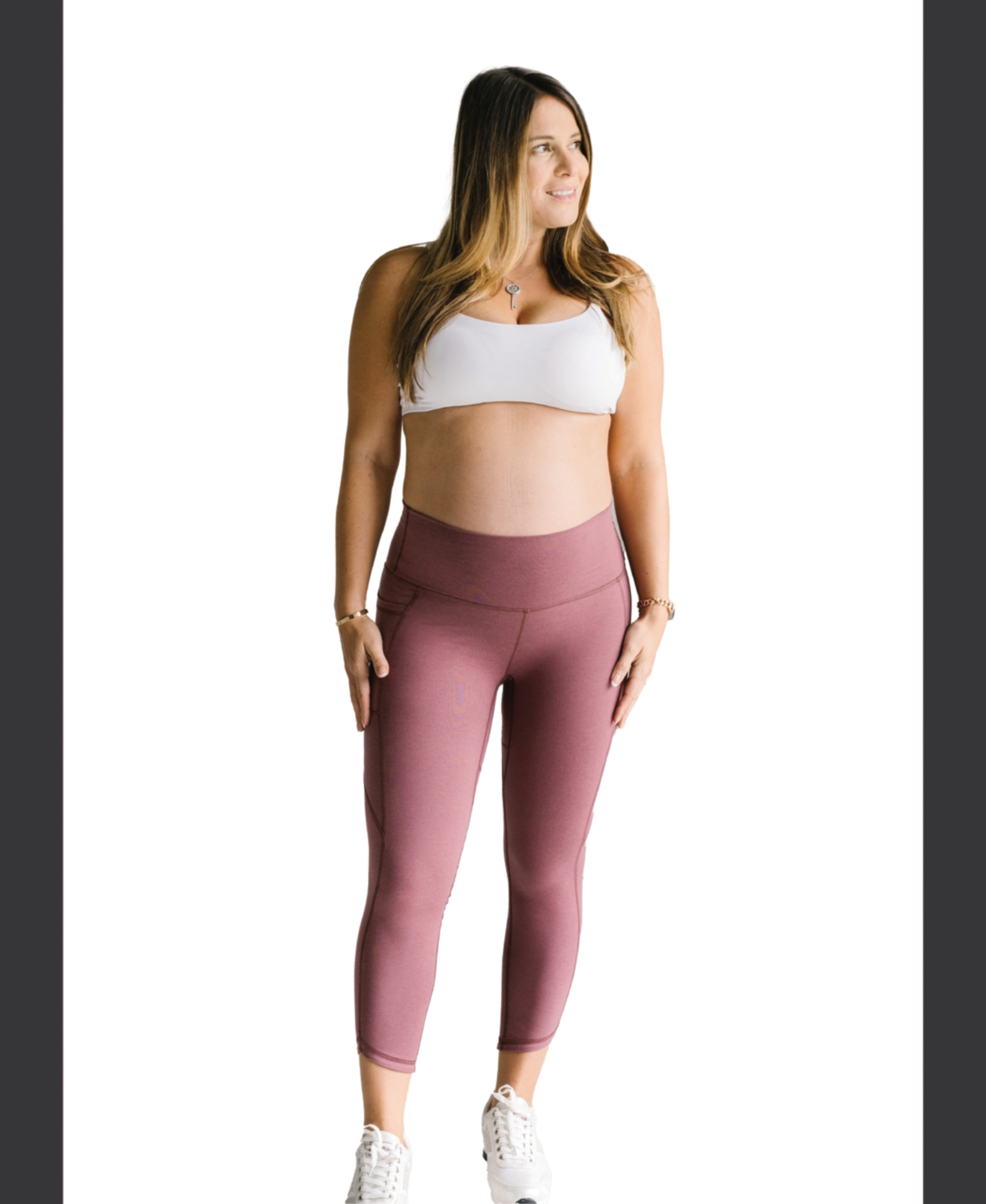 Anook Athletics Ellie Maternity 23" Crop Leggings