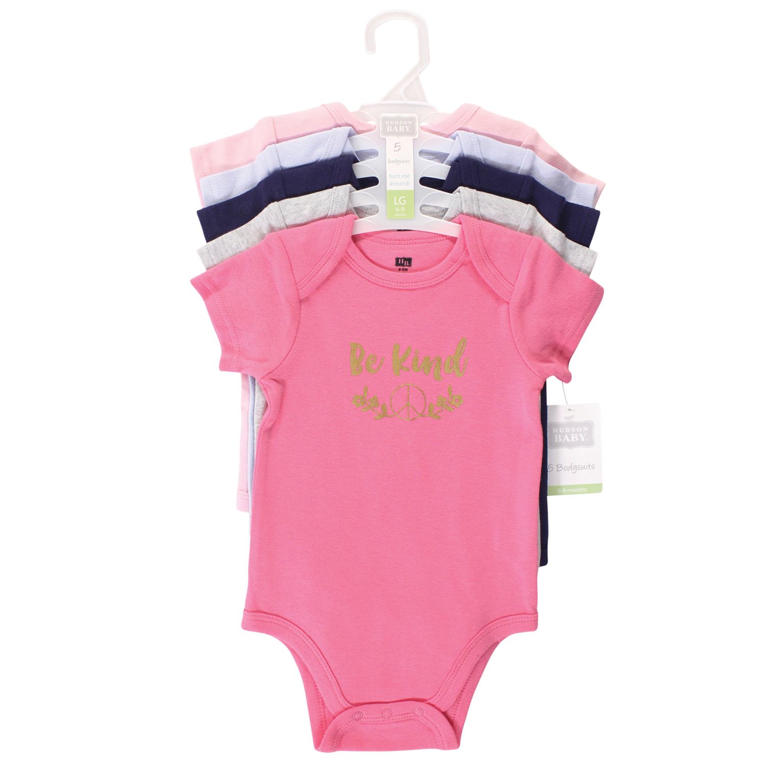 Baby Girls Hudson Essential 5-Piece Cotton Bodysuit Set