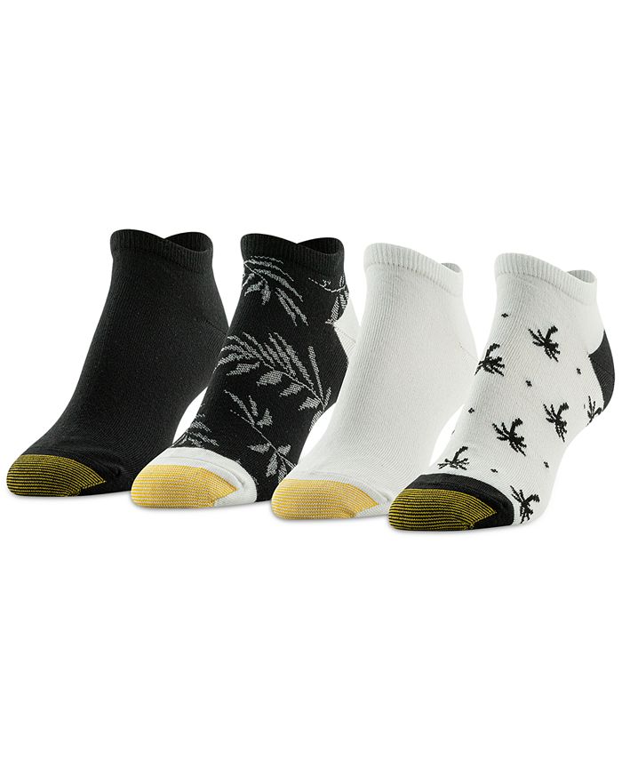 Gold Toe Women's 4-Pk. Island Palm No-Show Socks, Created for Macy's ...