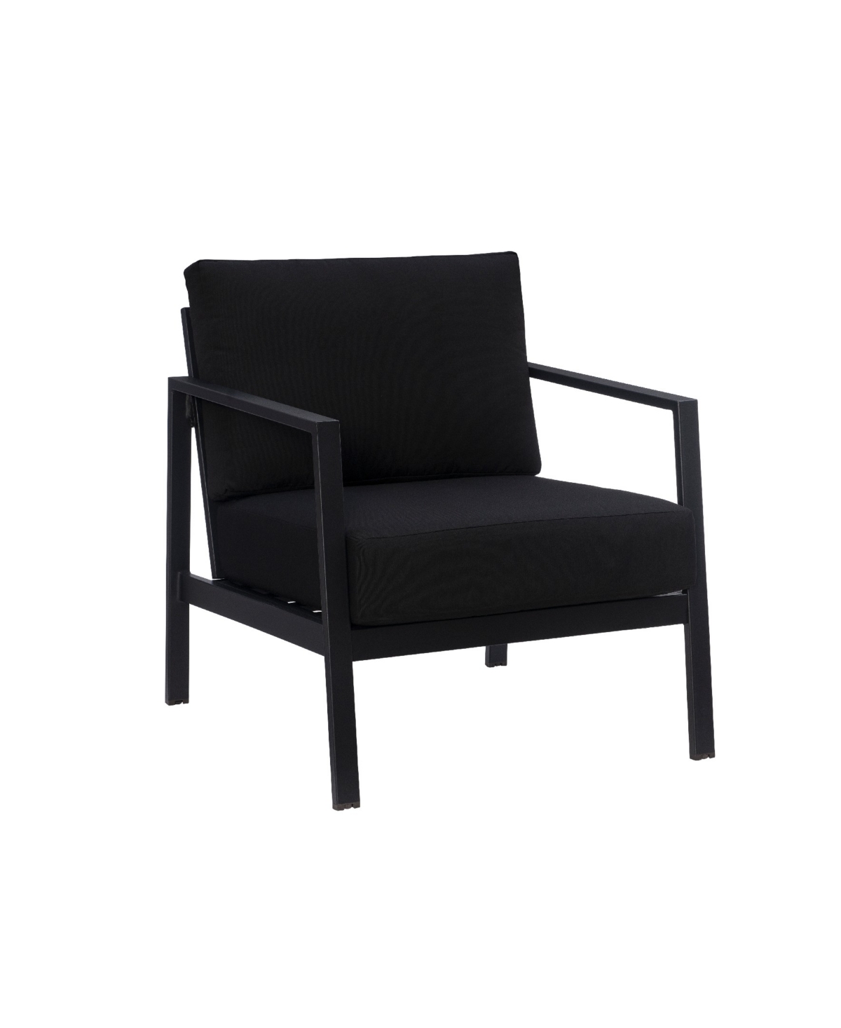 Linon Home Decor Acadian Outdoor Chair In Black