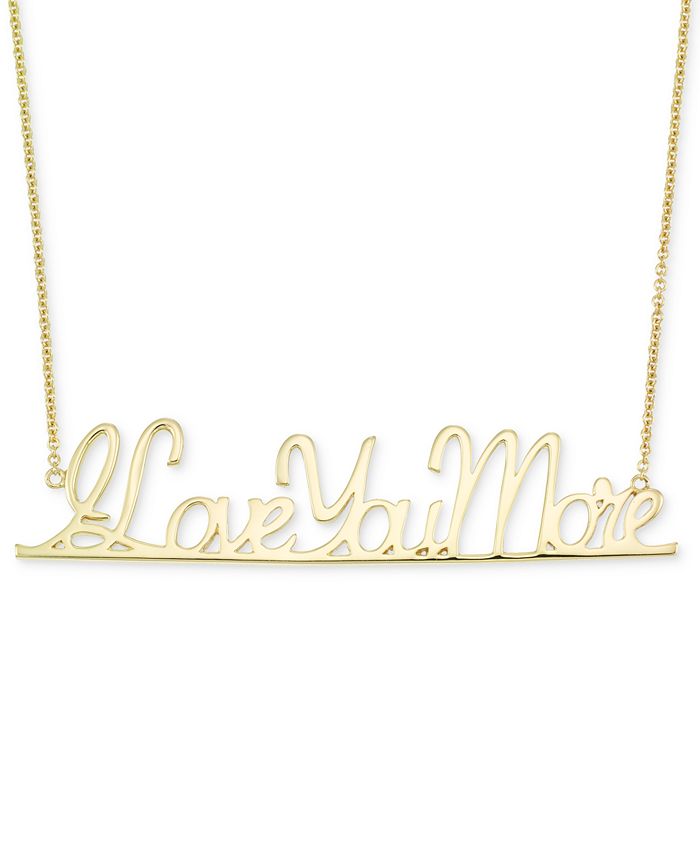 I love you more on sale necklace gold