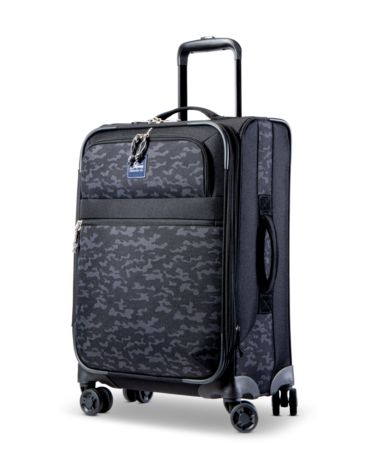 Skyway Rainer Softside 20" Carry-on Spinner Suitcase In Kohala Black