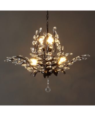 Diantha 28.5" 7-Light Contemporary Bohemian Iron, Acrylic LED Pendant