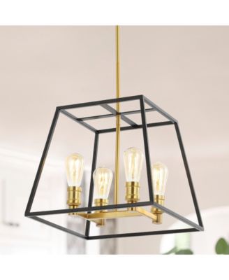 Lloyd 15" 4-Light Farmhouse Industrial Iron LED Pendant