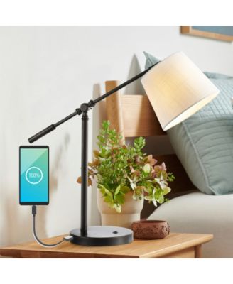 Troy 24" Classic Contemporary Iron LED Task Lamp with USB Charging Port