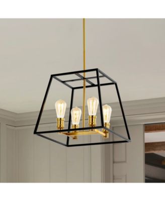Lloyd 15" 4-Light Farmhouse Industrial Iron LED Pendant
