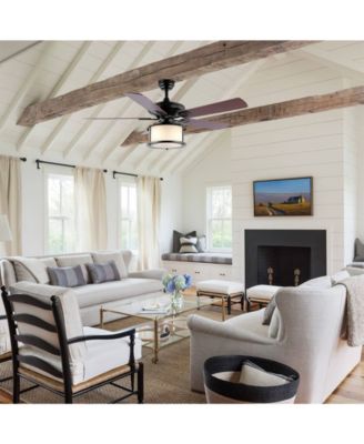 Brantley 52" 2-Light Bohemian Farmhouse Iron LED CEILING FAN