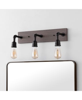 Corbett 22.13" 3-Light Rustic Farmhouse Iron LED Vanity