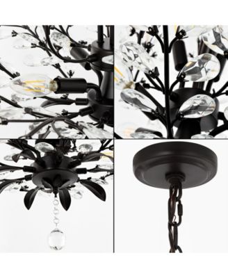 Diantha 28.5" 7-Light Contemporary Bohemian Iron, Acrylic LED Pendant