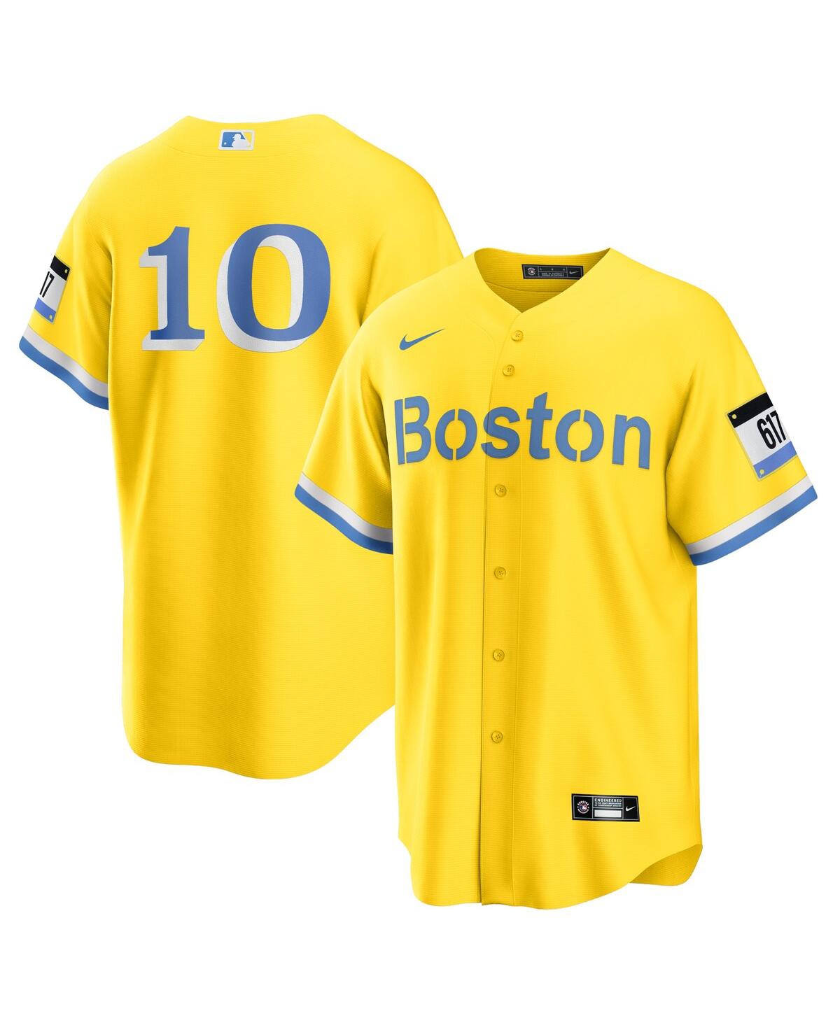 Men's Nike Trevor Story Gold Boston Red Sox City Connect Replica Player Jersey - Gold