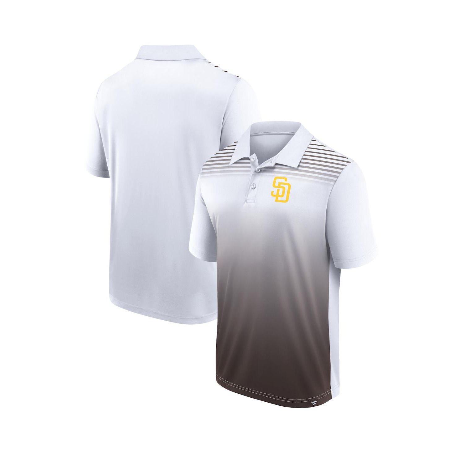 Men's White, Brown San Diego Padres Sandlot Game Polo Shirt