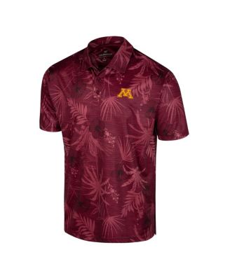 Men's Maroon Minnesota Golden Gophers Palms Team Polo Shirt