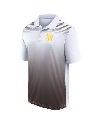 Men's White, Brown San Diego Padres Sandlot Game Polo Shirt