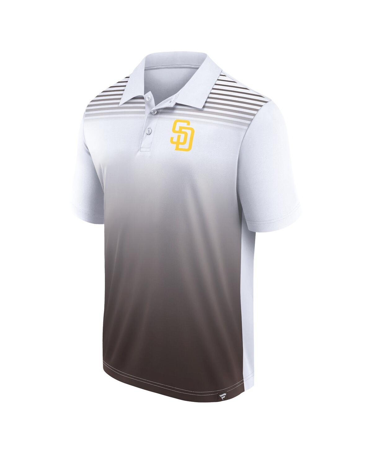 Fanatics Men's  White, Brown San Diego Padres Sandlot Game Polo Shirt In White,brown