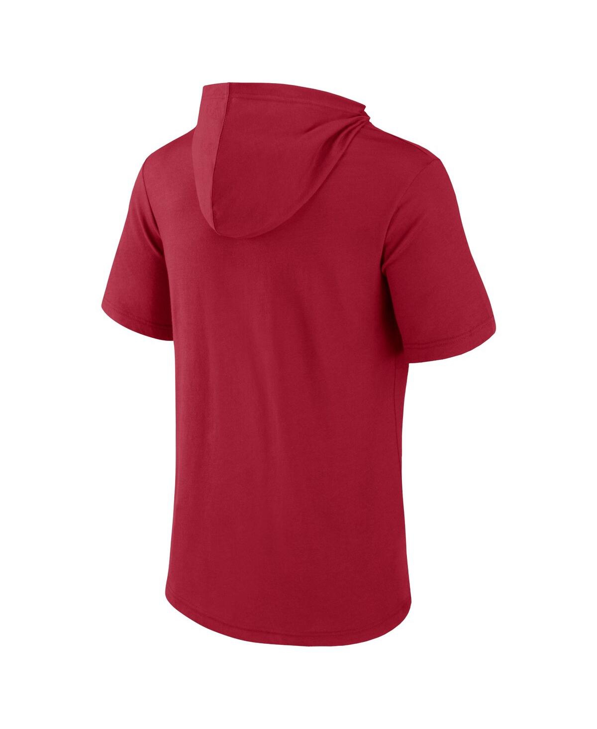 Fanatics Men's  Cardinal Usc Trojans Outline Lower Arch Hoodie T-shirt In Cardinal