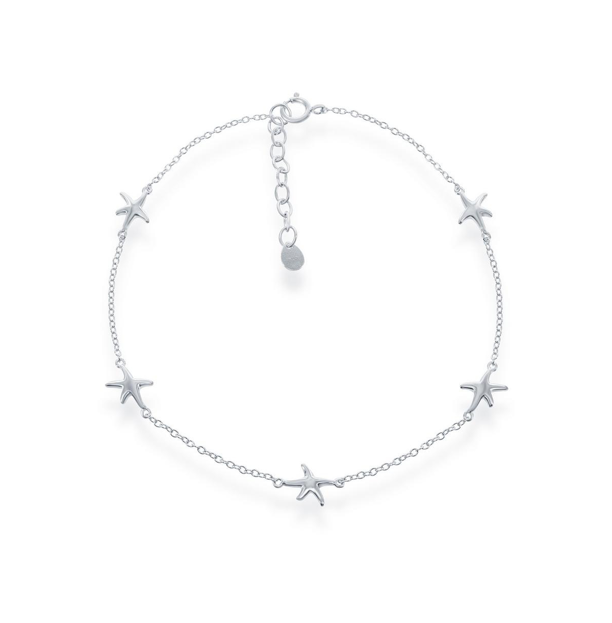 SIMONA STERLING SILVER STARFISH ANKLET
