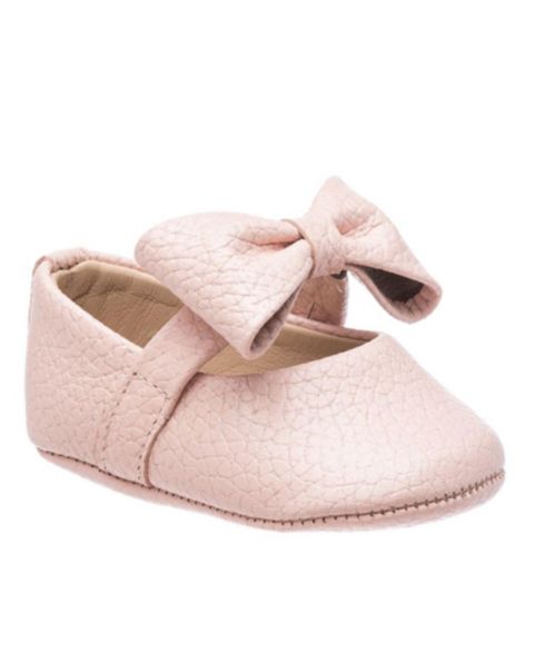 Обувь Elephantito Ballerina with Bow Shoes для девочек-малышей, цвет: Розовый