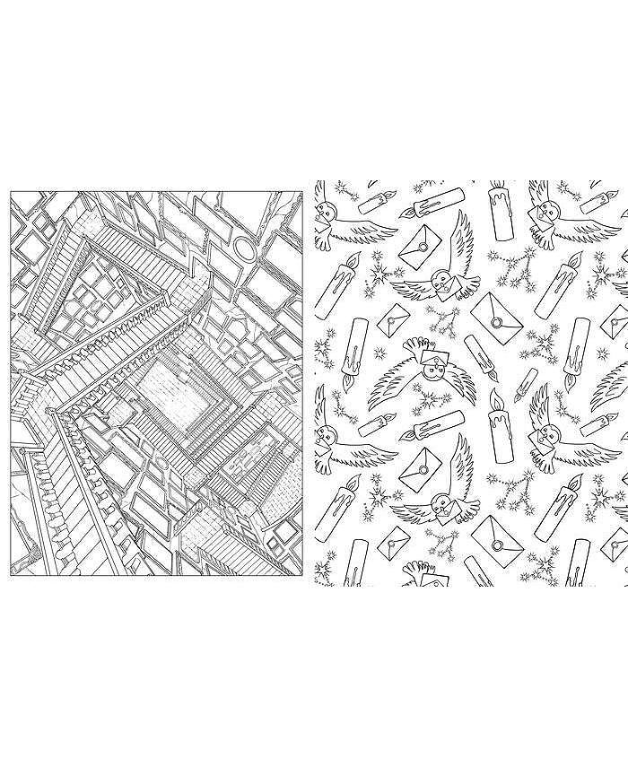 Barnes & Noble Harry Potter: An Official Hogwarts Coloring Book by ...