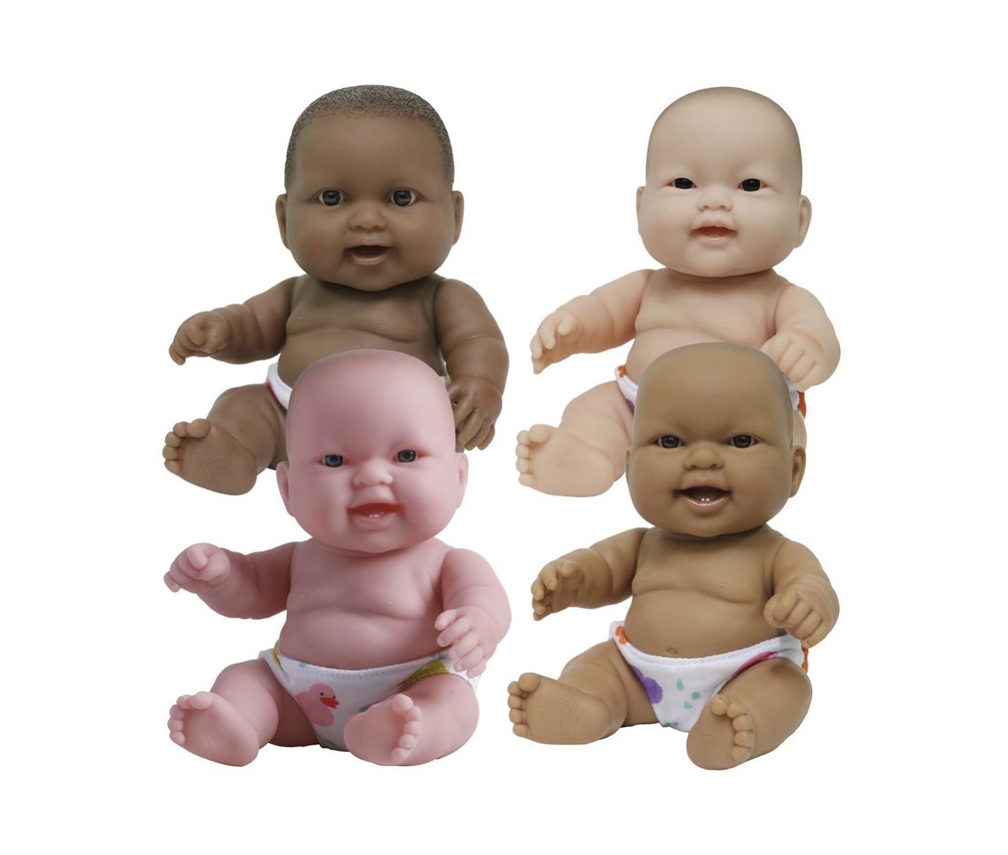 Детские куклы JC TOYS Lots to Love 10" Poseable Baby Dolls, 4-Piece Set, Ages 2+ — фото 1