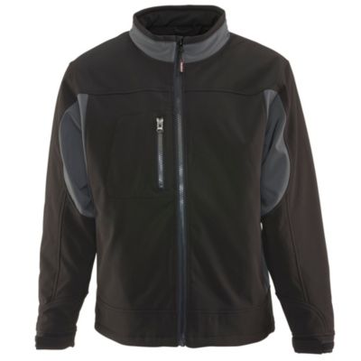 Men's Insulated Softshell Jacket - Warm Work Coat, Water-Repellent, Windproof, Flexible, Durable Cold-Weather Gear
