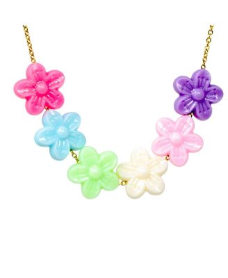 Girls Jumbo Daisy Charm Necklace