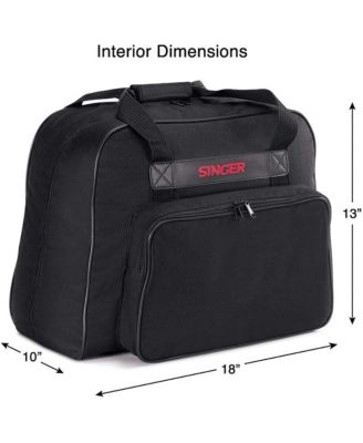 Universal Sewing Machine Canvas Carrying Tote Bag, Black