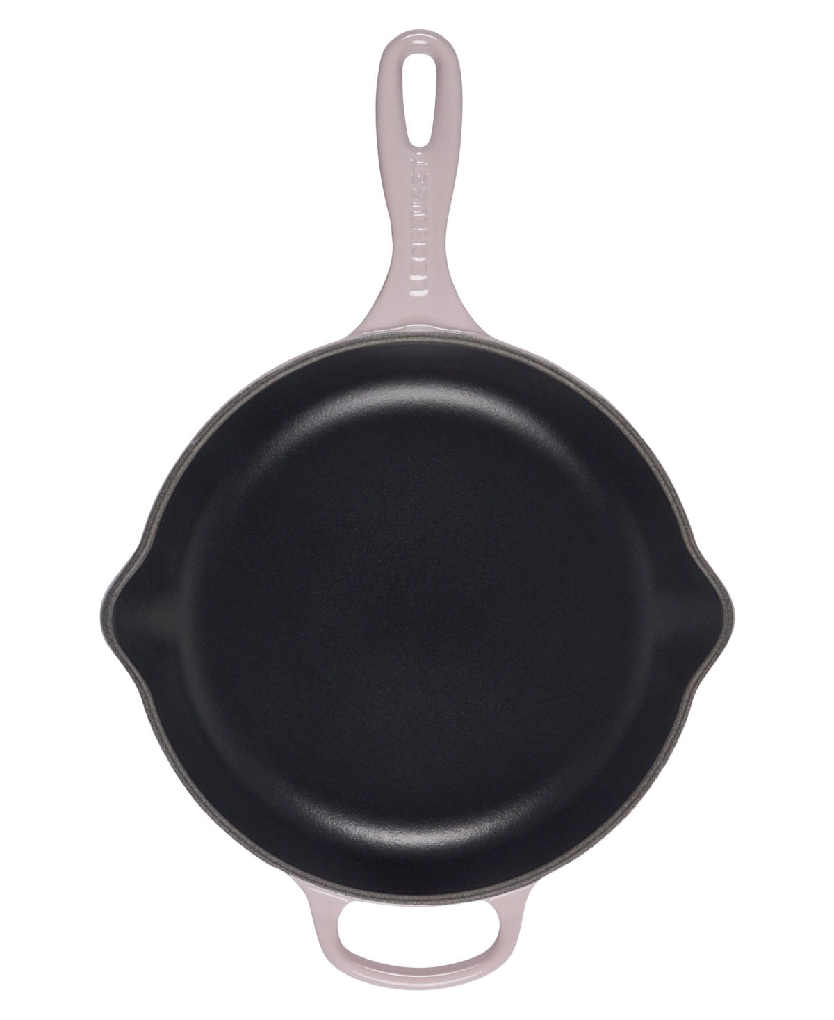 Le Creuset Signature Handle 9 Inch Enamel Cast Iron Skillet In Shallot