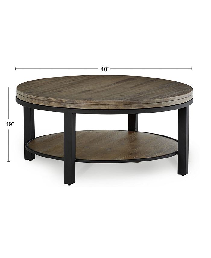 Furniture Canyon Round Coffee Table, Created for Macy's - Macy's