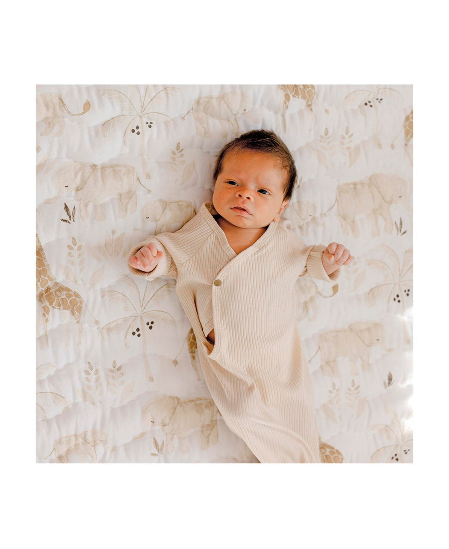 Baby Boys or Baby Girls Kendi Quilted Playmat Safari
