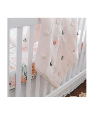 Baby Girls Parker Pom Pom Quilted Blanket