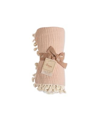 Baby Girls 6 Layer Muslin Tassel Blanket