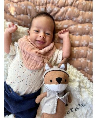 Baby Girls Bandana Muslin Bibs, 3 Piece Set