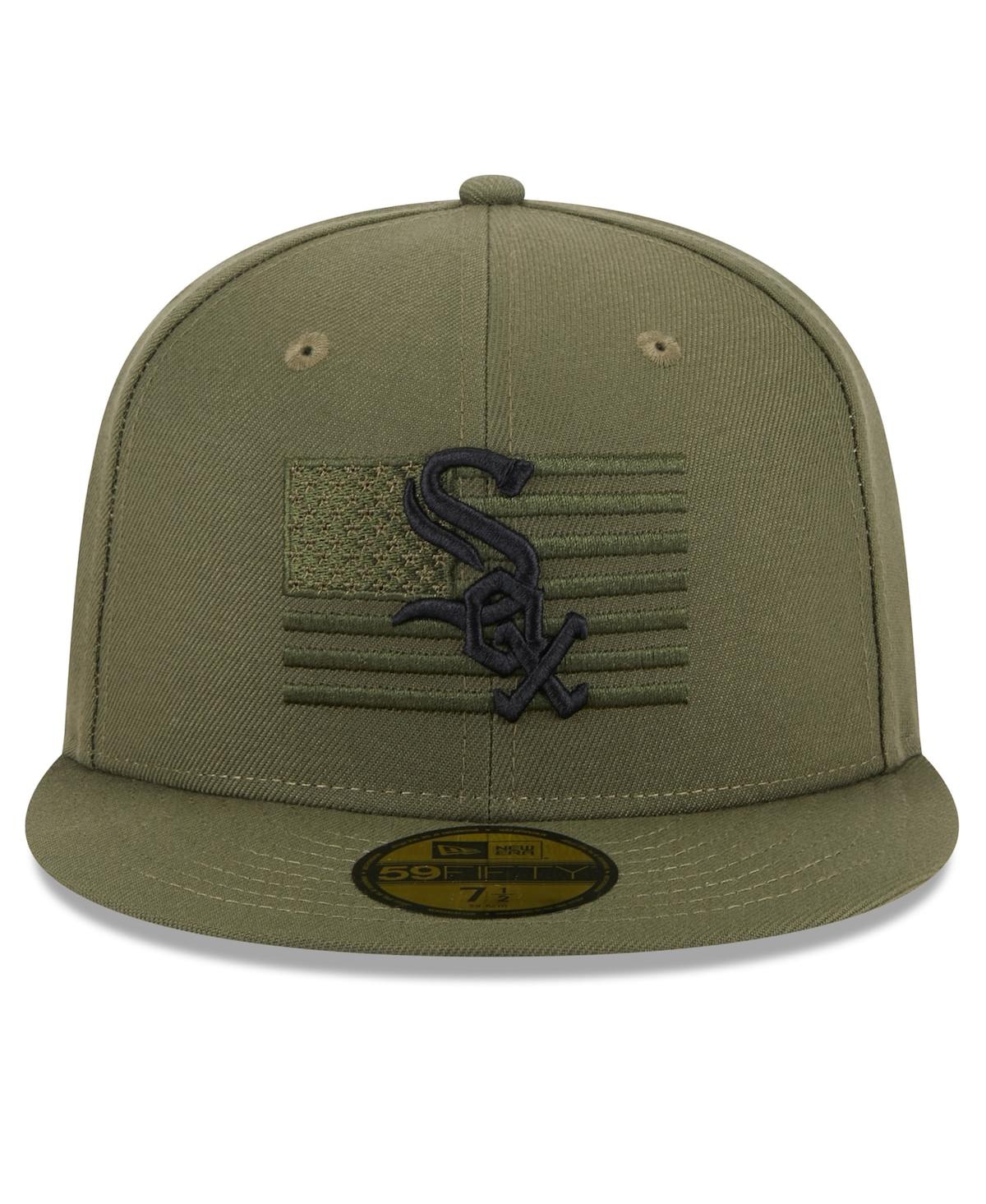 NEW ERA MEN'S NEW ERA GREEN CHICAGO WHITE SOX 2023 ARMED FORCES DAY ON-FIELD 59FIFTY FITTED HAT 