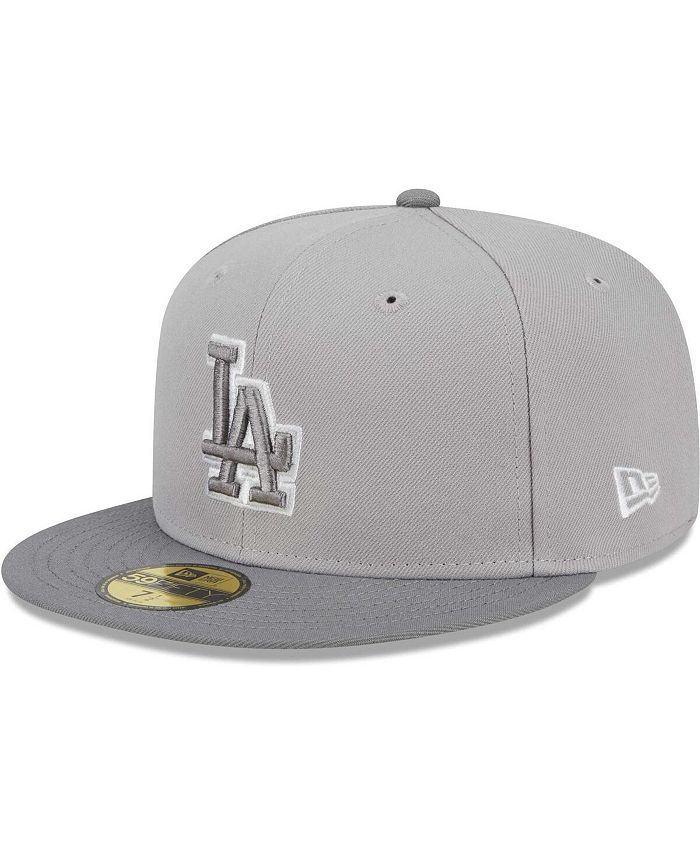 Men's New Era White/Red Los Angeles Dodgers Optic 59FIFTY Fitted Hat