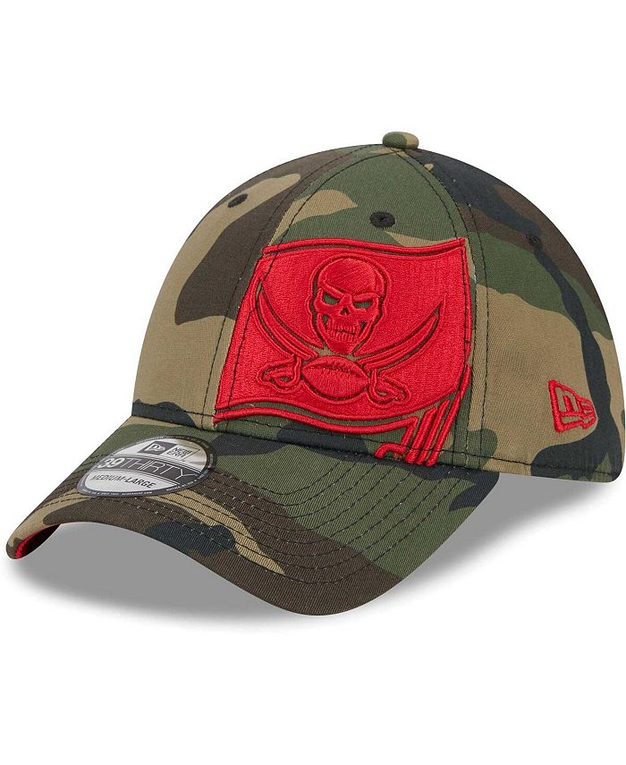 New Era Men's Camo Tampa Bay Buccaneers Punched Out 39THIRTY Flex Hat ...