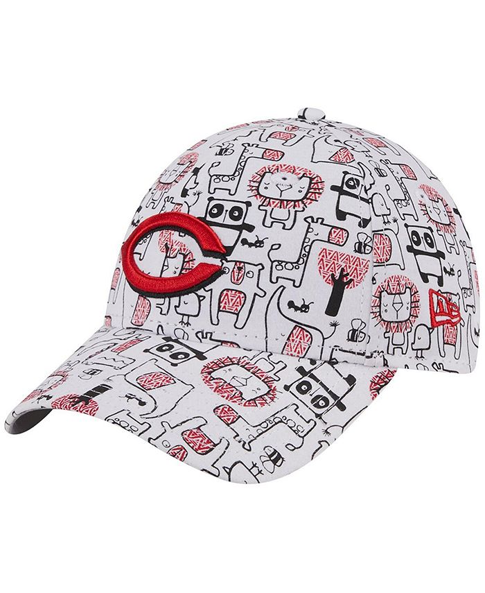 New Era Toddler Boys and Girls White Cincinnati Reds Pattern 9FORTY