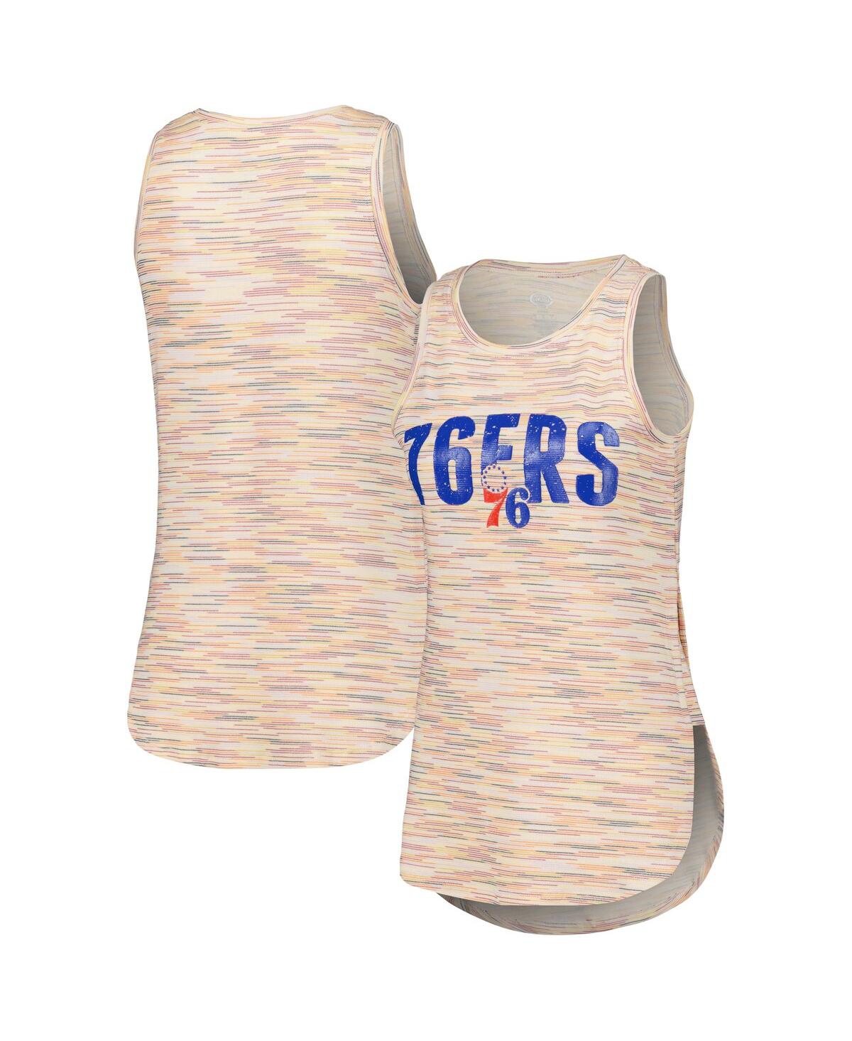 Concepts Sport White Philadelphia 76ers Sunray Tank Top In White