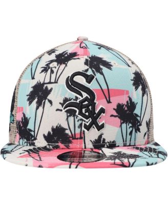 Men's Natural Chicago White Sox Retro Beachin' Trucker 9FIFTY Snapback Hat