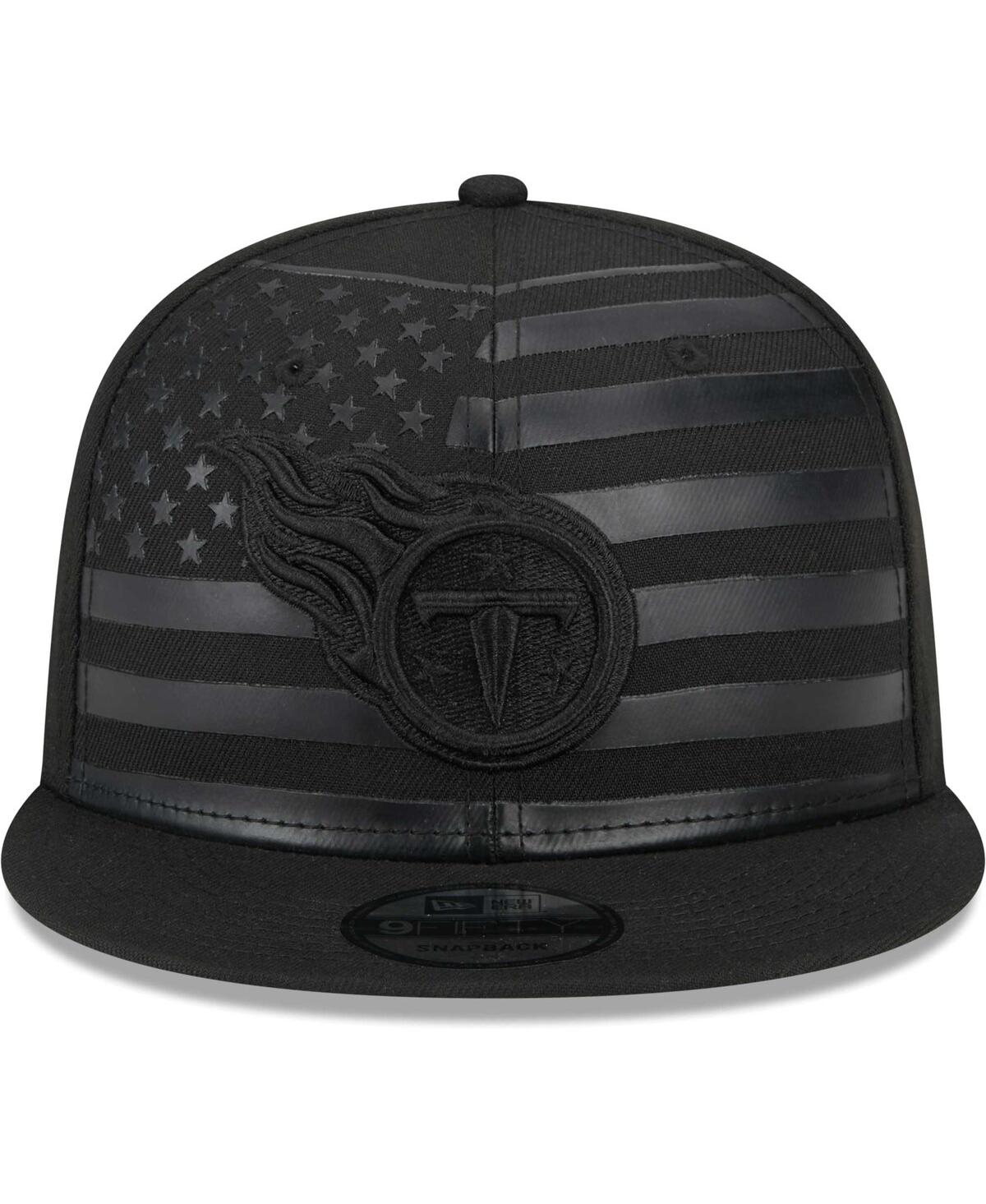 NEW ERA MEN'S NEW ERA BLACK TENNESSEE TITANS INDEPENDENT 9FIFTY SNAPBACK HAT 