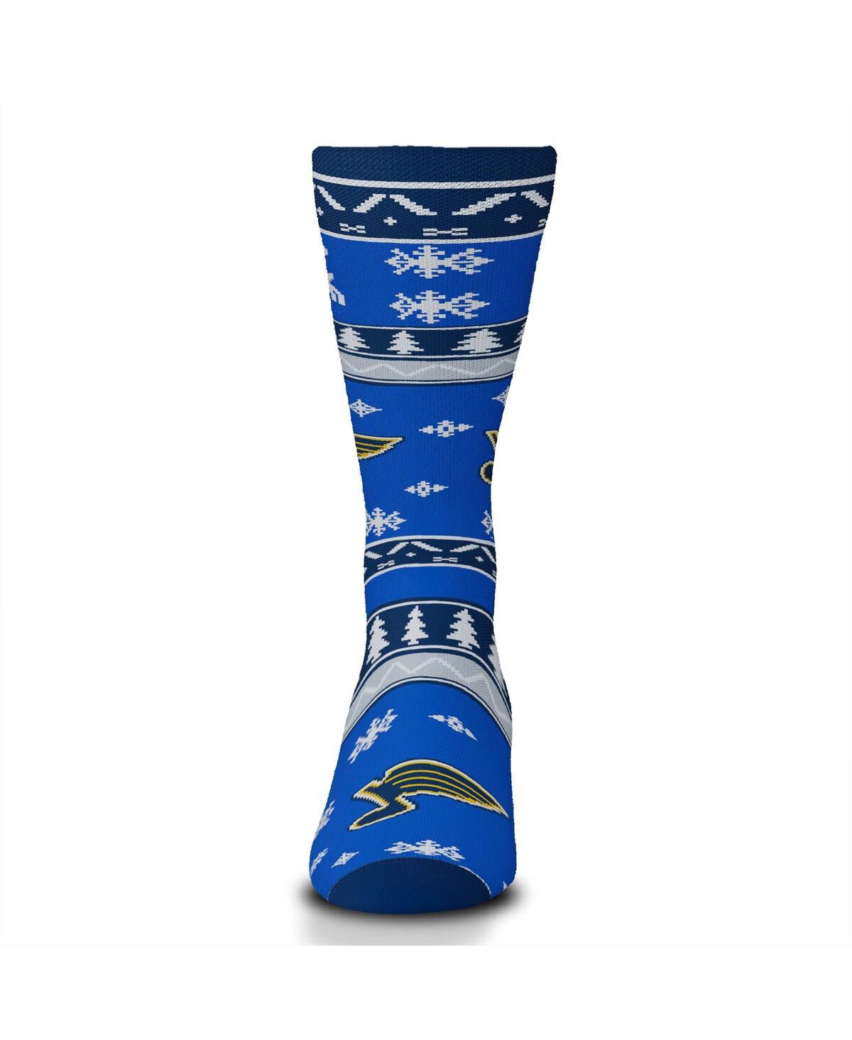 For Bare Feet Adult St. Louis Blues Rainbow Cozy Socks