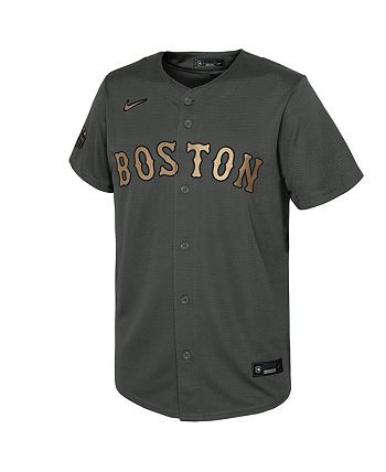 Red Sox 11 Rafael Devers Charcoal Nike 2022 MLB All Star Cool Base Jersey