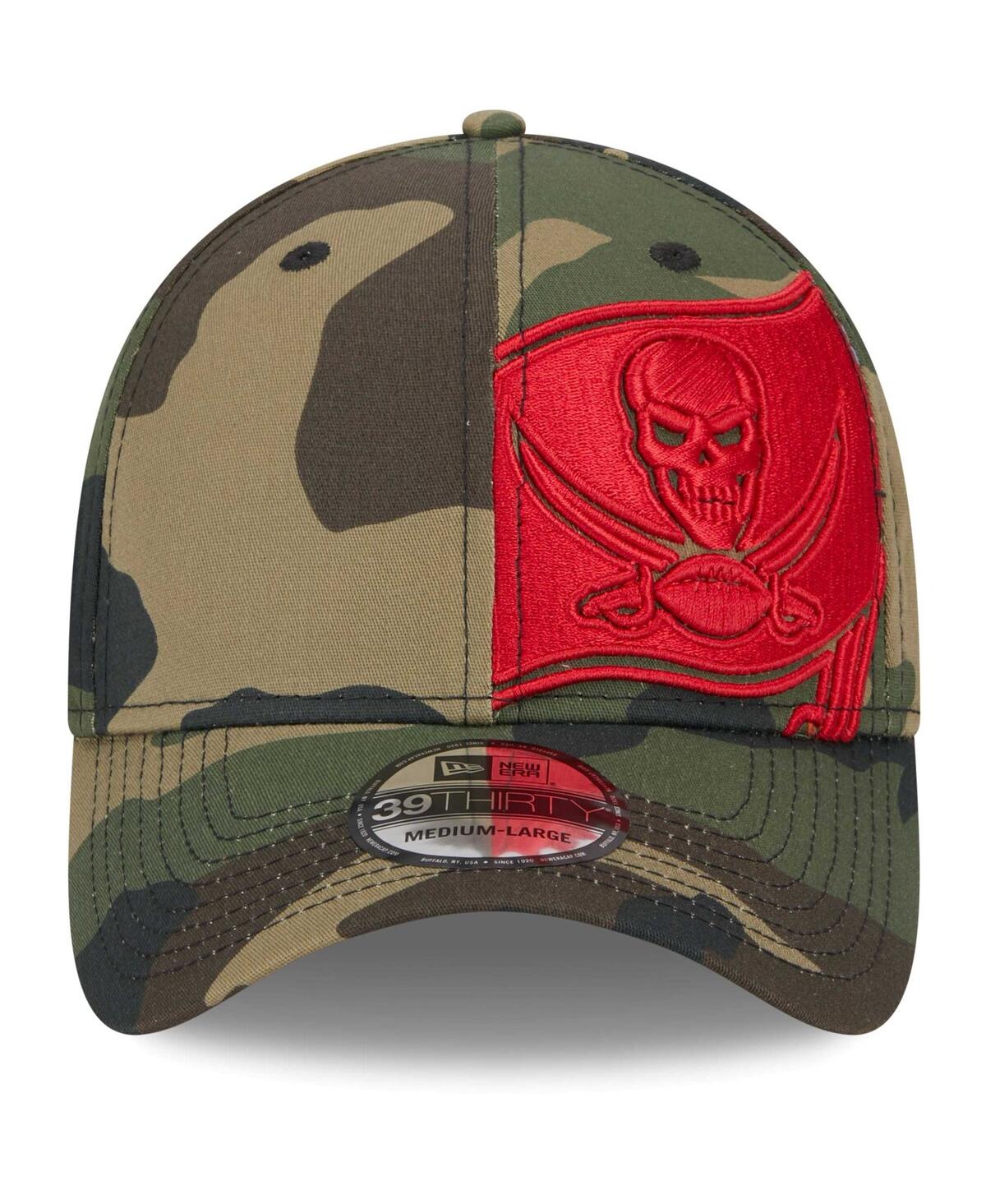 Men's New EraTampa Bay Buccaneers Punched Out 39THIRTY Flex Hat - Camo