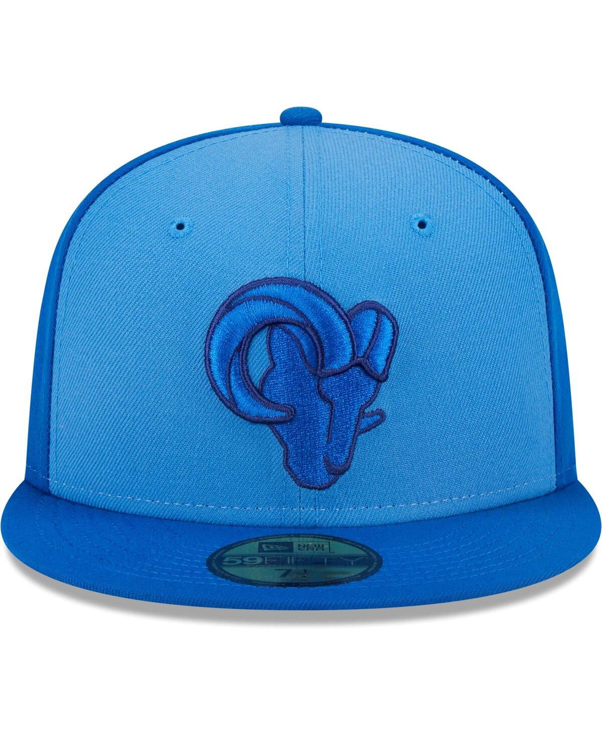 Men's New EraLos Angeles Rams Tri-Tone 59FIFTY Fitted Hat - Royal