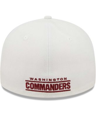 Men's White Washington Commanders Omaha Low Profile 59FIFTY Fitted Hat