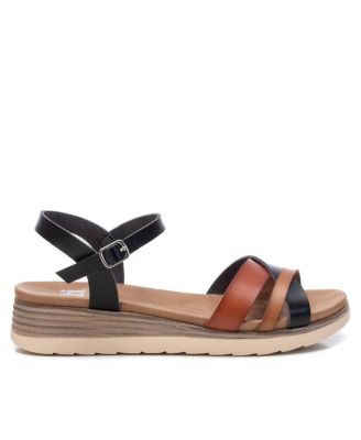 Women's Strappy Comfort Sandals By  Black