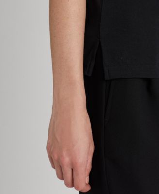 Petite Stretch Boatneck Top