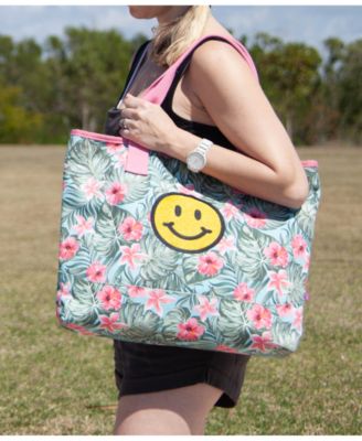 Hawaiian Extra Large, 100% Cotton Canvas Carryall Tote Bag